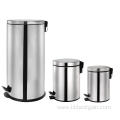 Stainless Steel Pedal Bin Set of Three